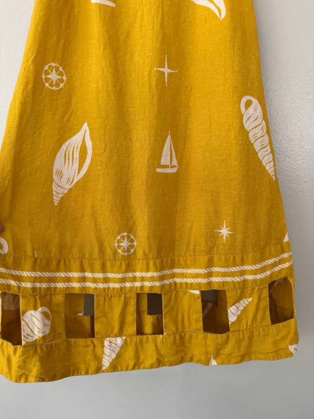 Celandine x Anthropologie Square Neck Mini Dress in Maize - Picture 4 of 9